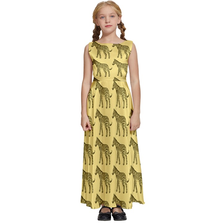 Pattern 136 Kids  Satin Sleeveless Maxi Dress