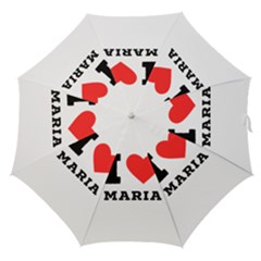 I Love Maria Straight Umbrellas by ilovewhateva