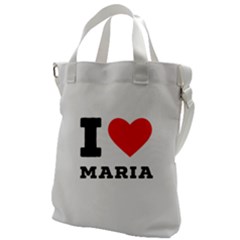 I Love Maria Canvas Messenger Bag by ilovewhateva