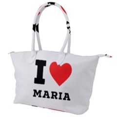 I Love Maria Canvas Shoulder Bag by ilovewhateva