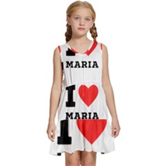 I Love Maria Kids  Sleeveless Tiered Mini Dress by ilovewhateva