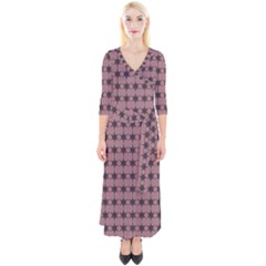 Pattern 151 Quarter Sleeve Wrap Maxi Dress by GardenOfOphir