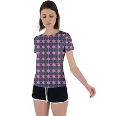 Pattern 139 Back Circle Cutout Sports Tee by GardenOfOphir