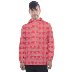 Pattern 142 Men s Front Pocket Pullover Windbreaker by GardenOfOphir