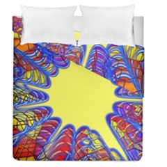 Explosion Big Bang Colour Structure Duvet Cover Double Side (queen Size) by Semog4