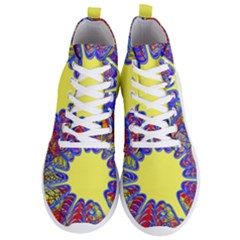 Explosion Big Bang Colour Structure Men s Lightweight High Top Sneakers by Semog4