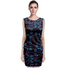 Artificial Intelligence Network Sleeveless Velvet Midi Dress by Semog4