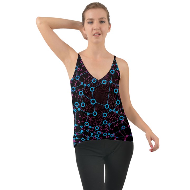 Artificial Intelligence Network Chiffon Cami