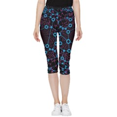 Artificial Intelligence Network Inside Out Lightweight Velour Capri Leggings 