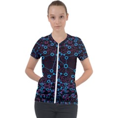 Artificial Intelligence Network Short Sleeve Zip Up Jacket by Semog4