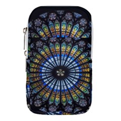 Mandala Floral Rose Window Strasbourg Cathedral France Waist Pouch (large) by Semog4