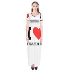 I love heather Short Sleeve Maxi Dress