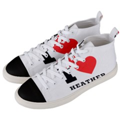 I Love Heather Men s Mid-top Canvas Sneakers by ilovewhateva