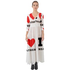 I Love Heather Button Up Boho Maxi Dress by ilovewhateva