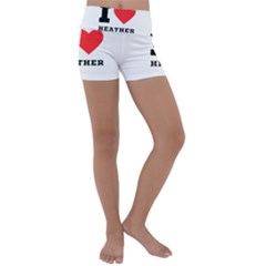 I Love Heather Kids  Lightweight Velour Yoga Shorts by ilovewhateva