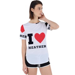 I Love Heather Perpetual Short Sleeve T-shirt by ilovewhateva