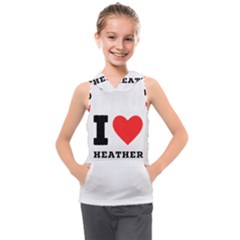 I Love Heather Kids  Sleeveless Hoodie by ilovewhateva