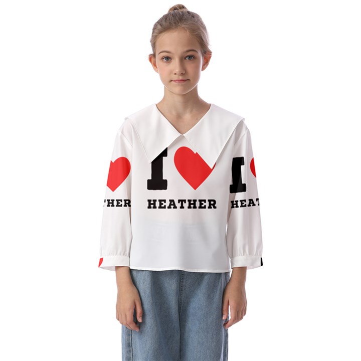 I love heather Kids  Sailor Shirt