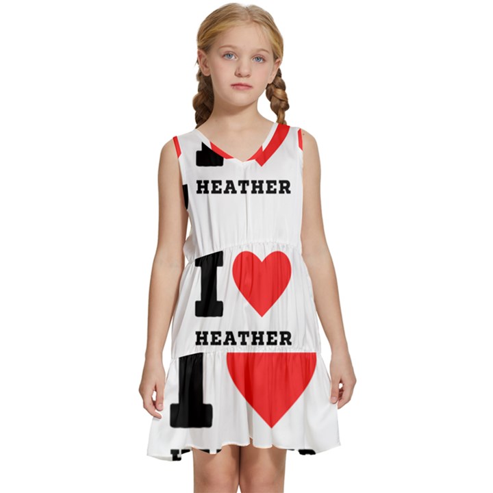 I love heather Kids  Sleeveless Tiered Mini Dress