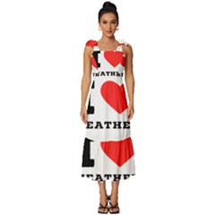 I Love Heather Tie-strap Tiered Midi Chiffon Dress by ilovewhateva