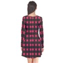 Pattern 143 Long Sleeve V-neck Flare Dress View2