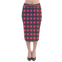 Pattern 143 Velvet Midi Pencil Skirt by GardenOfOphir