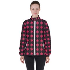 Pattern 143 Women s High Neck Windbreaker by GardenOfOphir