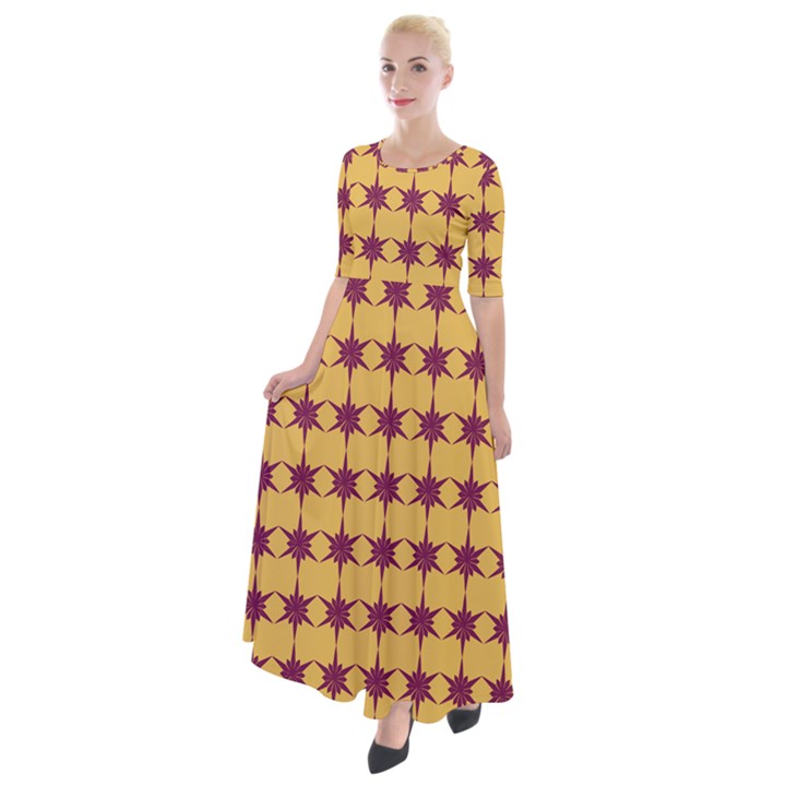 Pattern 141 Half Sleeves Maxi Dress