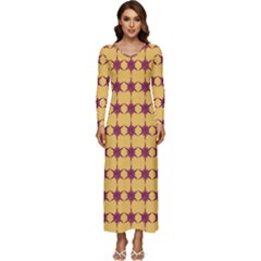 Pattern 141 Long Sleeve Longline Maxi Dress by GardenOfOphir