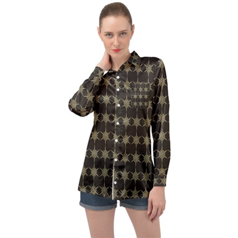 Pattern 144 Long Sleeve Satin Shirt by GardenOfOphir