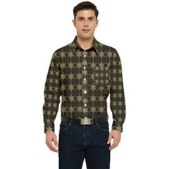 Pattern 144 Men s Long Sleeve Pocket Shirt  by GardenOfOphir