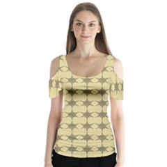 Pattern 145 Butterfly Sleeve Cutout Tee 