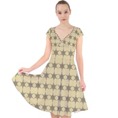 Pattern 145 Cap Sleeve Front Wrap Midi Dress by GardenOfOphir