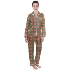 Pattern 146 Women s Long Sleeve Satin Pajamas Set	 by GardenOfOphir