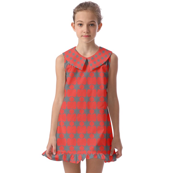 Pattern 147 Kids  Pilgrim Collar Ruffle Hem Dress