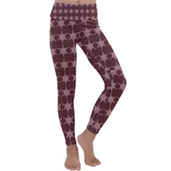 Pattern 150 Kids  Lightweight Velour Classic Yoga Leggings by GardenOfOphir