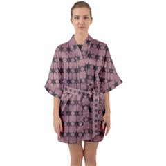 Pattern 151 Half Sleeve Satin Kimono  by GardenOfOphir