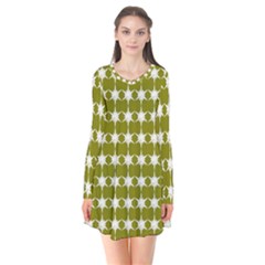 Pattern 153 Long Sleeve V-neck Flare Dress by GardenOfOphir