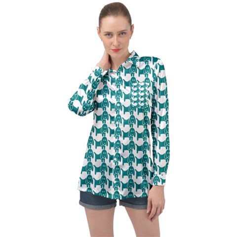 Pattern 157 Long Sleeve Satin Shirt by GardenOfOphir