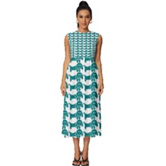 Pattern 157 Sleeveless Round Neck Midi Dress by GardenOfOphir