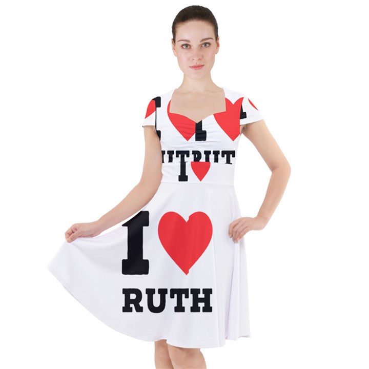 I love ruth Cap Sleeve Midi Dress