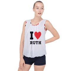 I Love Ruth Bubble Hem Chiffon Tank Top by ilovewhateva