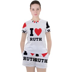 I Love Ruth Women s Tee And Shorts Set