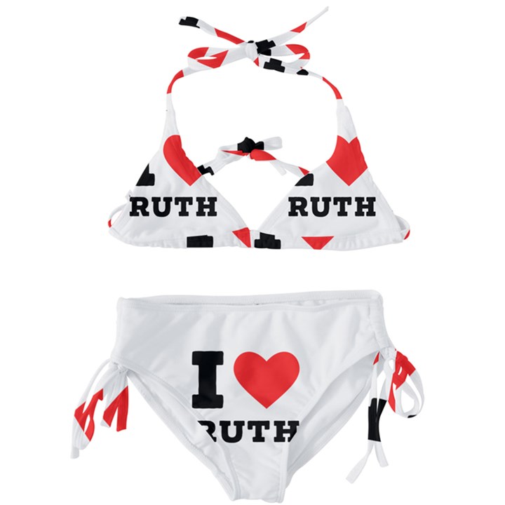 I love ruth Kids  Classic Bikini Set