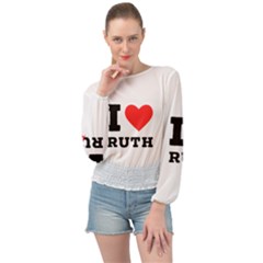 I Love Ruth Banded Bottom Chiffon Top by ilovewhateva