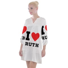 I Love Ruth Open Neck Shift Dress by ilovewhateva