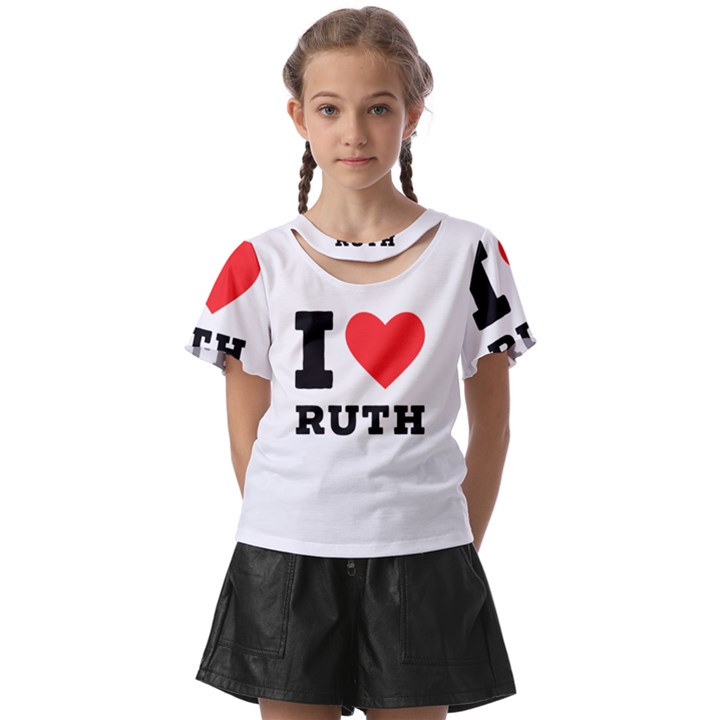 I love ruth Kids  Front Cut Tee