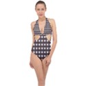 Pattern 155 Halter Front Plunge Swimsuit View1