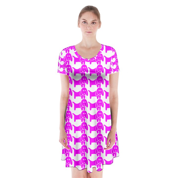 Pattern 159 Short Sleeve V-neck Flare Dress