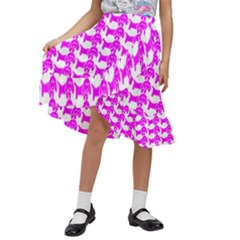 Pattern 159 Kids  Ruffle Flared Wrap Midi Skirt by GardenOfOphir